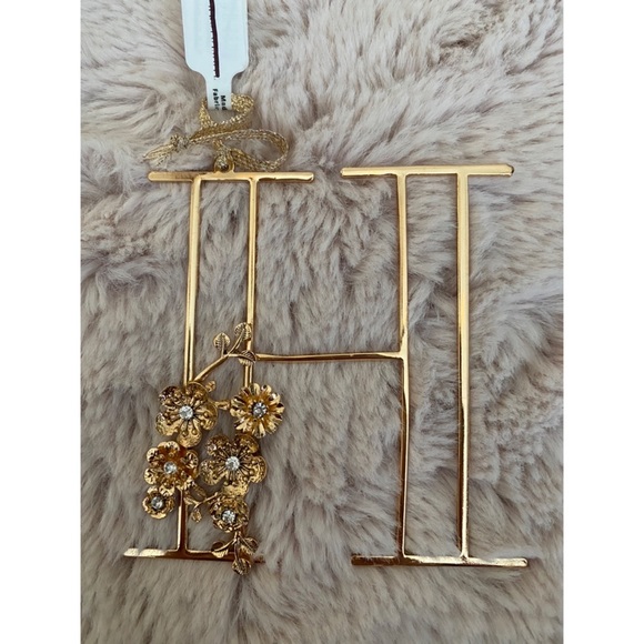 Anthropologie Floral Monogram Ornament - Picture 9 of 16